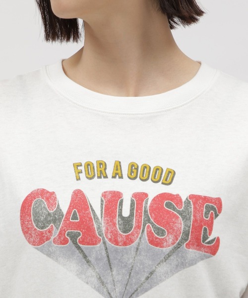 LAKOLE（ラコレ）の「グラフィックプリントＴ / 116545（Tシャツ/カットソー・レディース・オフホワイト/チャコールグレー/イエロー系その他/ダークグレー/アイボリー・SMALL/MEDIUM）」の15枚目の写真