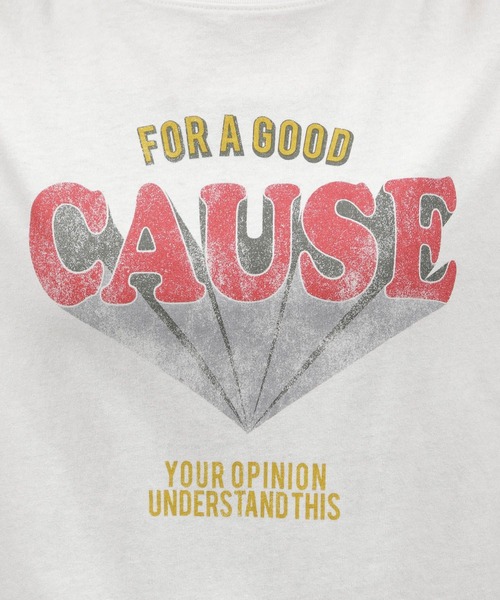 LAKOLE（ラコレ）の「グラフィックプリントＴ / 116545（Tシャツ/カットソー・レディース・オフホワイト/チャコールグレー/イエロー系その他/ダークグレー/アイボリー・SMALL/MEDIUM）」の6枚目の写真