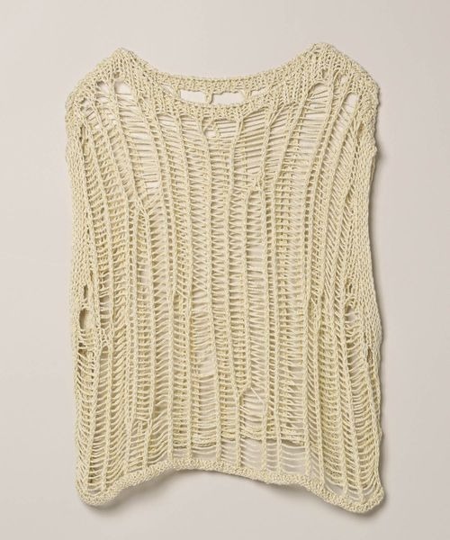 JEANASIS（ジーナシス）の「3GハリヌキラメニットNS/117268（ベスト・レディース・グレー/クリーム/ブラック・FREE）」の19枚目の写真