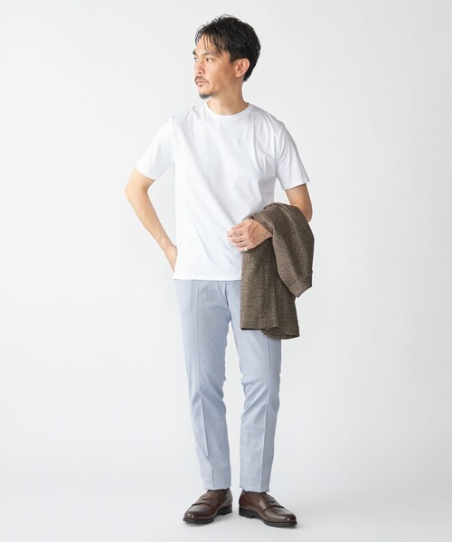 SHIPS(シップス)の「SHIPS: ALBINI クルーネック 無地 Tシャツ(Tシャツ/カットソー・メンズ・グレー/ブラック/ホワイト/ネイビー/ライトグレー・MEDIUM/LARGE/SMALL/X-LARGE)」の10枚目の写真