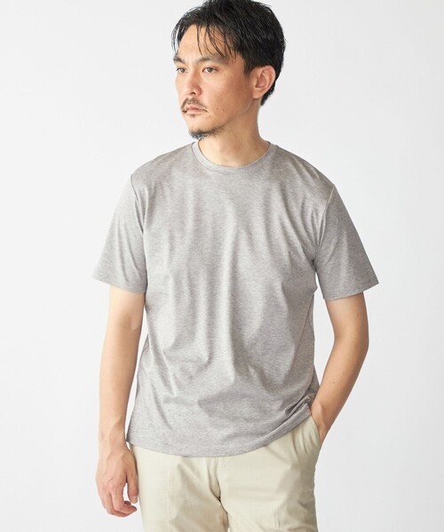 SHIPS(シップス)の「SHIPS: ALBINI クルーネック 無地 Tシャツ(Tシャツ/カットソー・メンズ・グレー/ブラック/ホワイト/ネイビー/ライトグレー・MEDIUM/LARGE/SMALL/X-LARGE)」の16枚目の写真