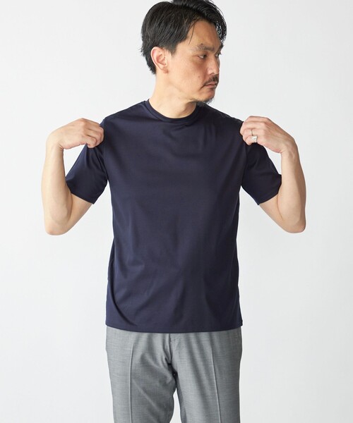 SHIPS: ALBINI クルーネック 無地 Tシャツ（Tシャツ/カットソー