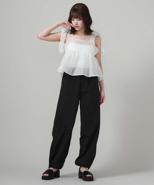 archives（アルシーヴ）の「ギャザーリボンキャミビスチェ（キャミソール・レディース・アイボリー/ブラック/ブルー・MEDIUM）」の10枚目の写真