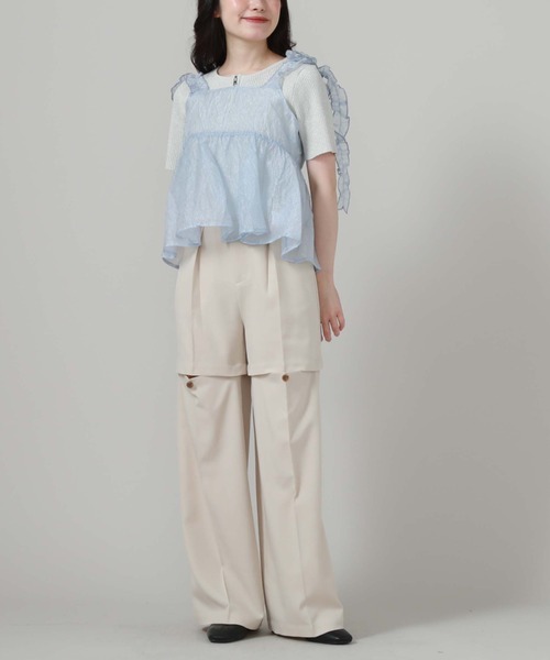 archives（アルシーヴ）の「ギャザーリボンキャミビスチェ（キャミソール・レディース・アイボリー/ブラック/ブルー・MEDIUM）」の21枚目の写真