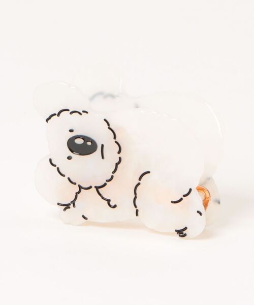 Fun & Daily（ファンアンドデイリー）の「F&D : コアラヘアクリップ（バレッタ/ヘアクリップ・レディース・グレー/ホワイト/ブラウン・FREE）」の2枚目の写真