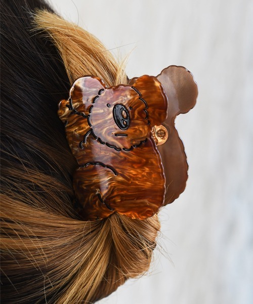 Fun & Daily（ファンアンドデイリー）の「F&D : コアラヘアクリップ（バレッタ/ヘアクリップ・レディース・グレー/ホワイト/ブラウン・FREE）」の7枚目の写真