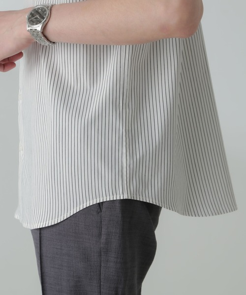 NANO universe（ナノユニバース）の「「ICE FLOW LINEN」バリエーションシャツ 半袖（シャツ/ブラウス・メンズ・ブルー/ベージュ/ホワイト・L/M/S）」の16枚目の写真