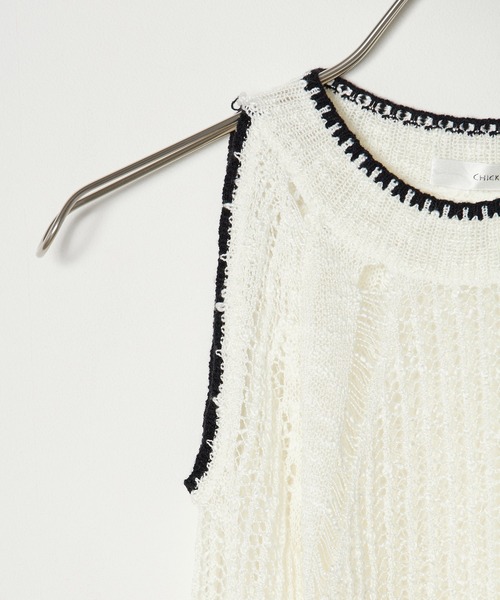 Chick(チック)の「韓国風オープンショルダーニット(Tシャツ/カットソー・レディース・ホワイト・FREE)」の3枚目の写真