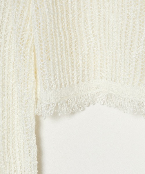 Chick(チック)の「韓国風オープンショルダーニット(Tシャツ/カットソー・レディース・ホワイト・FREE)」の5枚目の写真