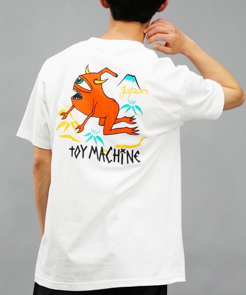TOY　MACHINE（トイ　マシーン）の「【ムラサキスポーツ限定】TOY MACHINE/トイマシーン 半袖Tシャツバックプリント MTMSEST23（Tシャツ/カットソー・メンズ・ブラック/ホワイト・M/L/XL）」の2枚目の写真
