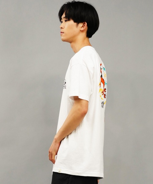 TOY　MACHINE（トイ　マシーン）の「【ムラサキスポーツ限定】TOY MACHINE/トイマシーン 半袖Tシャツバックプリント MTMSEST23（Tシャツ/カットソー・メンズ・ブラック/ホワイト・M/L/XL）」の5枚目の写真