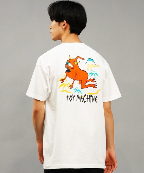 TOY　MACHINE（トイ　マシーン）の「【ムラサキスポーツ限定】TOY MACHINE/トイマシーン 半袖Tシャツバックプリント MTMSEST23（Tシャツ/カットソー・メンズ・ブラック/ホワイト・M/L/XL）」の6枚目の写真