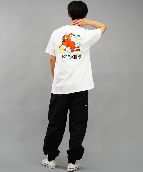 TOY　MACHINE（トイ　マシーン）の「【ムラサキスポーツ限定】TOY MACHINE/トイマシーン 半袖Tシャツバックプリント MTMSEST23（Tシャツ/カットソー・メンズ・ブラック/ホワイト・M/L/XL）」の10枚目の写真