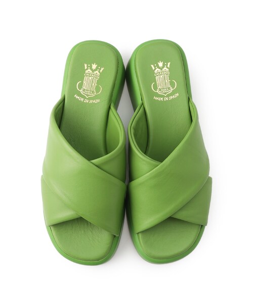 GALLEST（ギャレスト）の「◆【BONTRE】クロスサンダル（サンダル・レディース・ブラック/グリーン/アイボリー・35/40）」の7枚目の写真