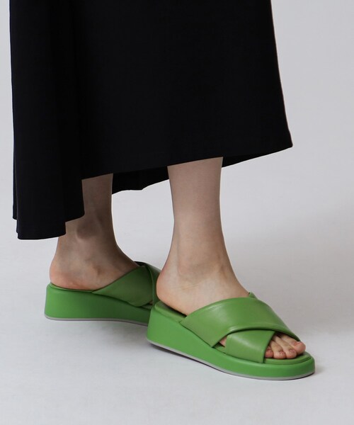 GALLEST（ギャレスト）の「◆【BONTRE】クロスサンダル（サンダル・レディース・ブラック/グリーン/アイボリー・35/40）」の13枚目の写真