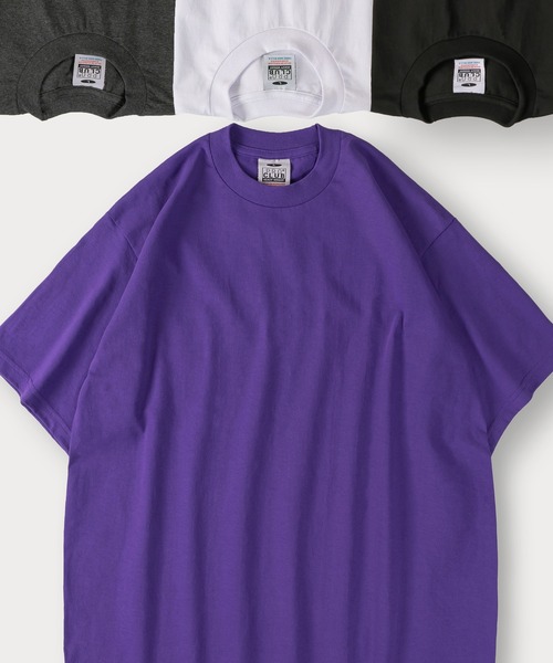 PRO CLUB (プロクラブ)の「【PROCLUB/プロクラブ】6.5OZヘビーウェイトクルーネックTシャツ/無地Tシャツ/ユニセックス(Tシャツ/カットソー・メンズ・ブラック/チャコールグレー/ブラウン/ホワイト/グリーン/パープル・M/L/XL)」の6枚目の写真