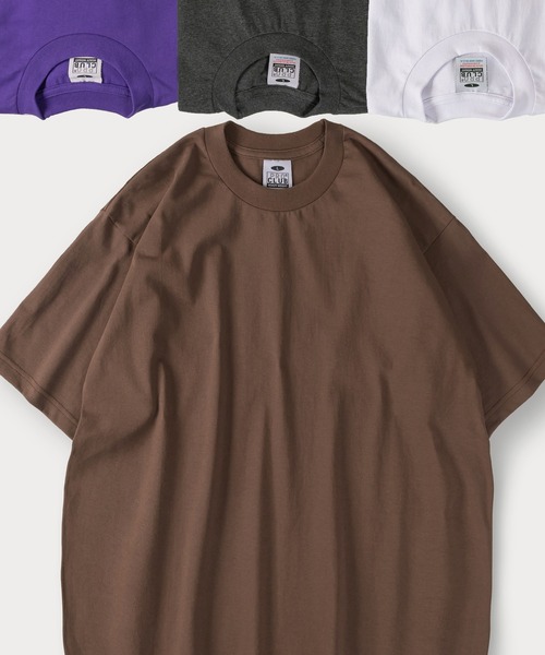 PRO CLUB (プロクラブ)の「【PROCLUB/プロクラブ】6.5OZヘビーウェイトクルーネックTシャツ/無地Tシャツ/ユニセックス(Tシャツ/カットソー・メンズ・ブラック/チャコールグレー/ブラウン/ホワイト/グリーン/パープル・M/L/XL)」の4枚目の写真