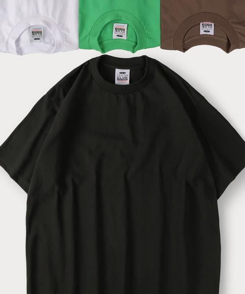 PRO CLUB (プロクラブ)の「【PROCLUB/プロクラブ】6.5OZヘビーウェイトクルーネックTシャツ/無地Tシャツ/ユニセックス(Tシャツ/カットソー・メンズ・ブラック/チャコールグレー/ブラウン/ホワイト/グリーン/パープル・M/L/XL)」の1枚目の写真