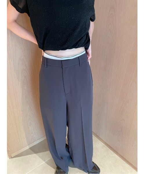 MIESROHE（ミースロエ）の「セットアップシアーワイドパンツ
