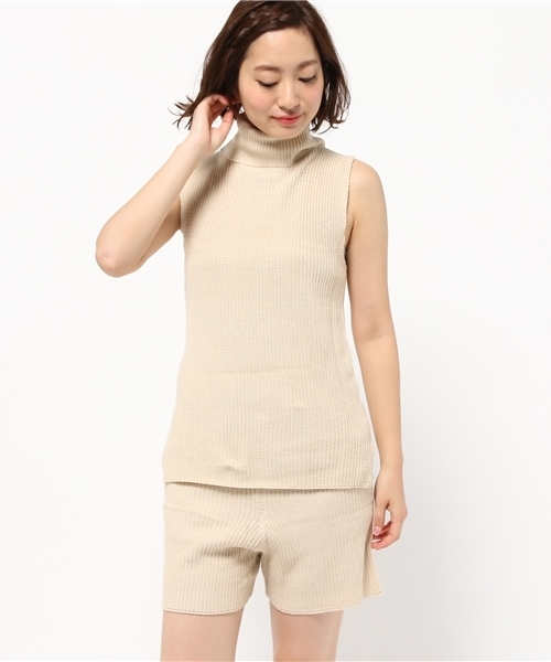 Chico（チコ）の「【who's who Chico】ノースリニットセットアップ（ワンピース・レディース・アイボリー/グレー/ブラック・FREE）」の9枚目の写真