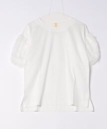 Q | フリンジジョーゼットトップス(Tシャツ/カットソー)