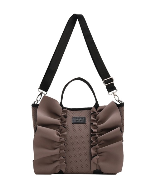 Jewelna Rose（ジュエルナローズ）の「フリルトートバッグ 16205（ハンドバッグ・レディース・ベージュ系その他/カーキ/グレイッシュベージュ・FREE）」の20枚目の写真