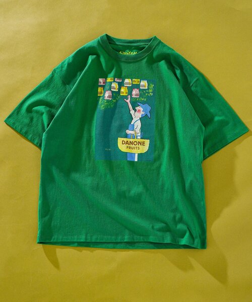 Savignac（サヴィニャック）の「SAVIGNAC (サビニャック) 別注 French Company プリント Tシャツ（Tシャツ/カットソー・メンズ・ライトブルー/ブラック/ホワイト/ライトホワイト/パープル/ブルー/グリーン/モスグリーン/ホワイト×ホワイト/ホワイト系その他/ブラック系その他/ブルー系その他・X-LARGE/MEDIUM/LARGE）」の8枚目の写真