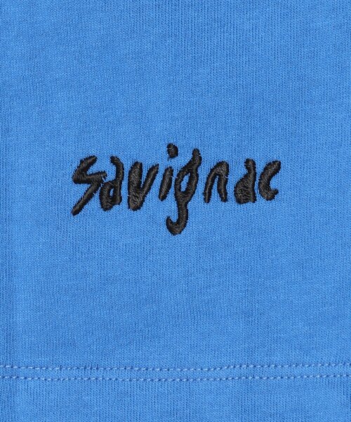 Savignac（サヴィニャック）の「SAVIGNAC (サビニャック) 別注 French Company プリント Tシャツ（Tシャツ/カットソー・メンズ・ライトブルー/ブラック/ホワイト/ライトホワイト/パープル/ブルー/グリーン/モスグリーン/ホワイト×ホワイト/ホワイト系その他/ブラック系その他/ブルー系その他・X-LARGE/MEDIUM/LARGE）」の16枚目の写真