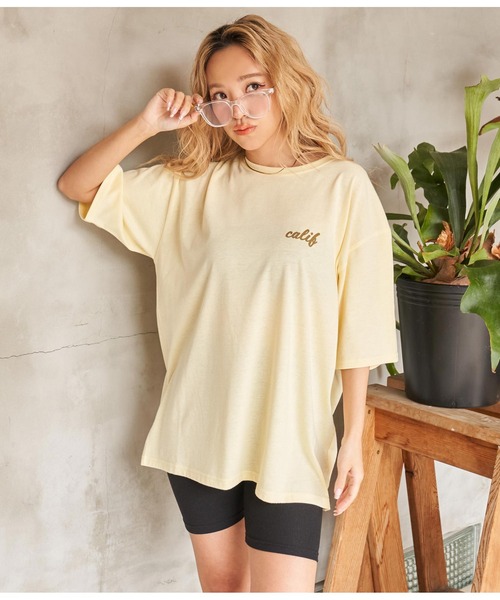 anap mimpi（アナップミンピ）の「BUSフォトプリント ビッグTシャツ（Tシャツ/カットソー・レディース・ダークグレー/ホワイト/イエロー系その他・FREE）」の20枚目の写真