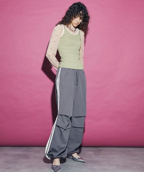 uyu.(ウユ)の「Trim Color Tank Top / トリミングカラータンクトップ【uyu./ウユ】(タンクトップ・レディース・グリーン/ブラック/レッド・FREE)」の15枚目の写真