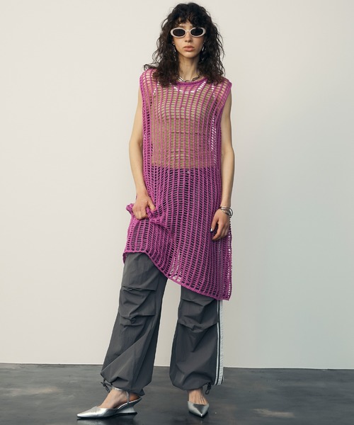uyu.(ウユ)の「Trim Color Tank Top / トリミングカラータンクトップ【uyu./ウユ】(タンクトップ・レディース・グリーン/ブラック/レッド・FREE)」の4枚目の写真