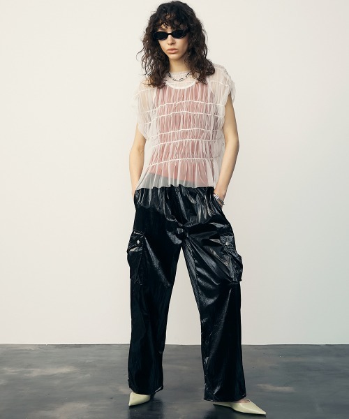uyu.(ウユ)の「Trim Color Tank Top / トリミングカラータンクトップ【uyu./ウユ】(タンクトップ・レディース・グリーン/ブラック/レッド・FREE)」の19枚目の写真