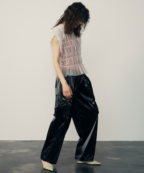 uyu.(ウユ)の「Trim Color Tank Top / トリミングカラータンクトップ【uyu./ウユ】(タンクトップ・レディース・グリーン/ブラック/レッド・FREE)」の20枚目の写真