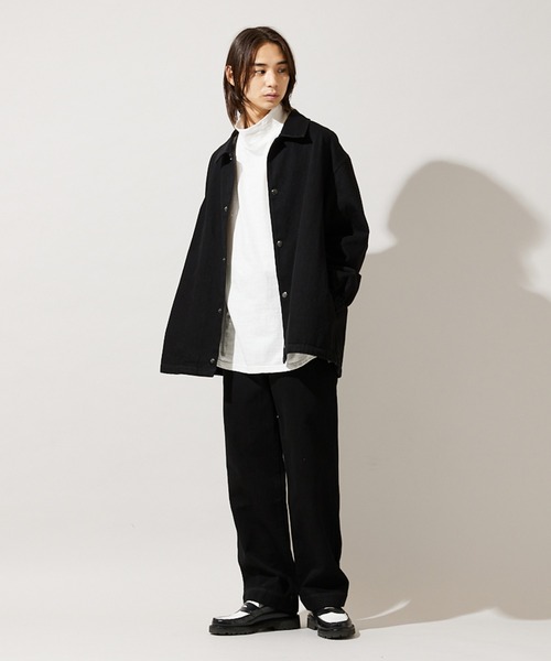 JOURNAL STANDARD(ジャーナルスタンダード)の「マルチサイズ_【ZOZO限定】DENIM SLACKS / デニムスラックス(デニムパンツ・メンズ・ネイビー/ブラック・マルチサイズ)」の4枚目の写真