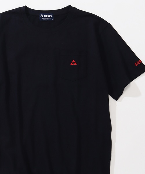 GERRY(ジェリー)の「【GERRY/ジェリー】ポケット付き ロゴ 半袖Tシャツ(Tシャツ/カットソー・メンズ・グリーン/ホワイト/グレイッシュベージュ/ネイビー/イエロー/ブラック・L/LL/M)」の5枚目の写真