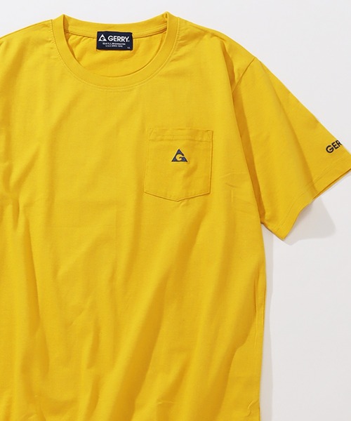 GERRY(ジェリー)の「【GERRY/ジェリー】ポケット付き ロゴ 半袖Tシャツ(Tシャツ/カットソー・メンズ・グリーン/ホワイト/グレイッシュベージュ/ネイビー/イエロー/ブラック・L/LL/M)」の6枚目の写真