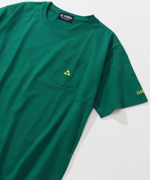 GERRY(ジェリー)の「【GERRY/ジェリー】ポケット付き ロゴ 半袖Tシャツ(Tシャツ/カットソー・メンズ・グリーン/ホワイト/グレイッシュベージュ/ネイビー/イエロー/ブラック・L/LL/M)」の17枚目の写真