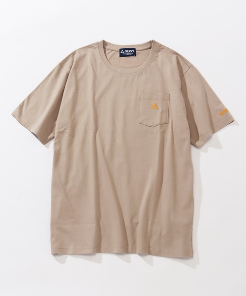 GERRY(ジェリー)の「【GERRY/ジェリー】ポケット付き ロゴ 半袖Tシャツ(Tシャツ/カットソー・メンズ・グリーン/ホワイト/グレイッシュベージュ/ネイビー/イエロー/ブラック・L/LL/M)」の10枚目の写真