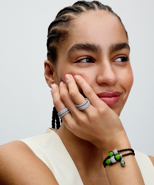 PANDORA（パンドラ）の「Pandora Moments ブラウン ブレイデッド