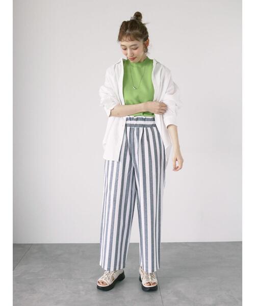 Lugnoncure（ルノンキュール）の「【接触冷感】ノースリーブトップス（ニット/セーター・レディース・グリーン/オフホワイト/ブラック・F）」の8枚目の写真