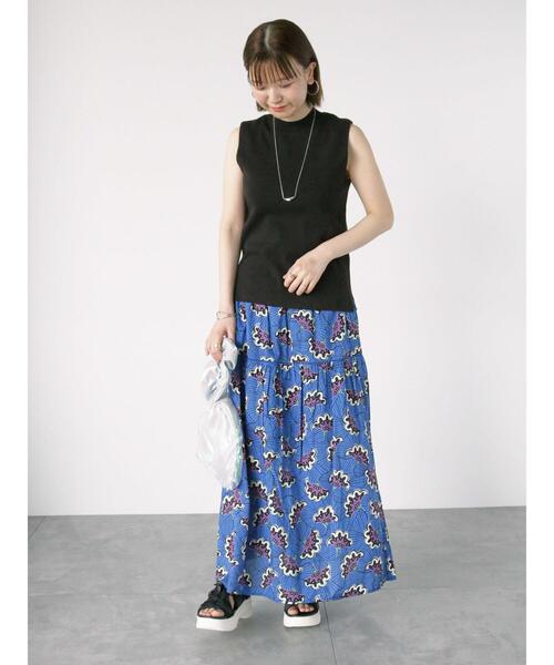 Lugnoncure（ルノンキュール）の「【接触冷感】ノースリーブトップス（ニット/セーター・レディース・グリーン/オフホワイト/ブラック・F）」の10枚目の写真