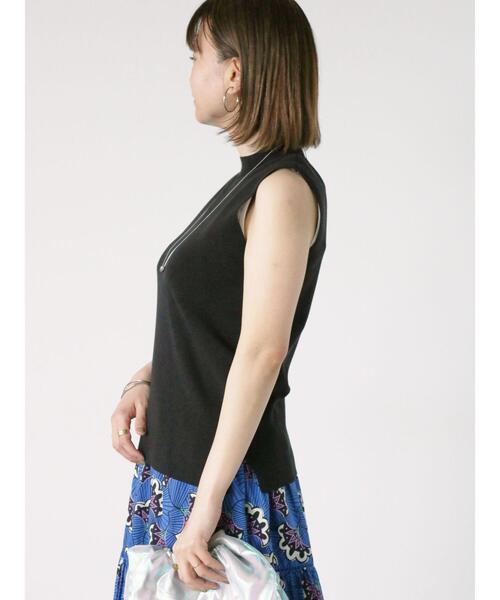 Lugnoncure（ルノンキュール）の「【接触冷感】ノースリーブトップス（ニット/セーター・レディース・グリーン/オフホワイト/ブラック・F）」の13枚目の写真