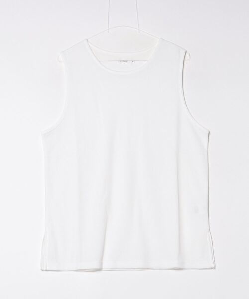ATELANE(アテレーン)の「ATELANE/麻レーヨンストレッチ無地 半袖アンサンブル(Tシャツ/カットソー・メンズ・チャコールグレー/カーキ/キナリ・MEDIUM/LARGE/X-LARGE)」の9枚目の写真