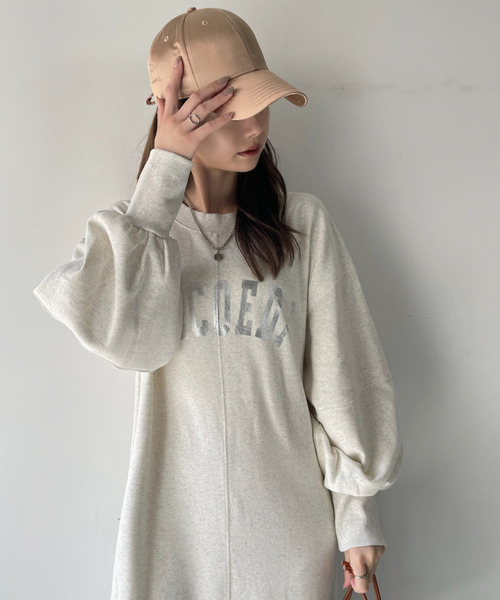 Eclat one(エクラワン)の「【Eclat one】 2WAY ボートネック 裏毛 マーメイド ワンピース(ワンピース・レディース・グリーン/ブラウン/グレー/ブラック・FREE)」の15枚目の写真