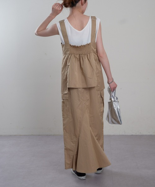 CIAOPANIC TYPY(チャオパニックティピー)の「ナイロンペプラムベスト(ベスト・レディース・ブラック/ベージュ/カーキ・ONE SIZE)」の17枚目の写真