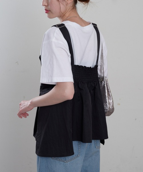 CIAOPANIC TYPY(チャオパニックティピー)の「ナイロンペプラムベスト(ベスト・レディース・ブラック/ベージュ/カーキ・ONE SIZE)」の21枚目の写真