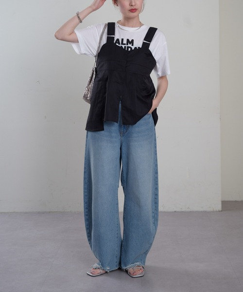 Columbiaナイロンベスト CIAOPANIC TIPY別注 CIAOPANIC TYPY｜【ユニセックス】ドロストナイロンベスト《撥水