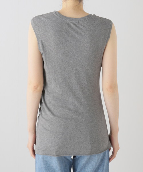 plage(プラージュ)の「Cotton Sheer Twist タンク(タンクトップ・レディース・ホワイト/チャコールグレー/ブラウン/オレンジ・FREE)」の12枚目の写真