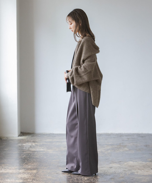 NOBLE ラクーンニットパフカーディガン