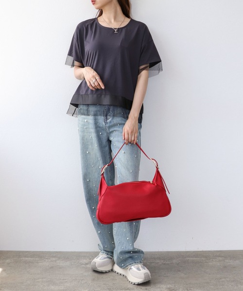 Cepica（セピカ）の「ダブルバックルワンハンドルショルダー（ショルダーバッグ・レディース・レッド/シルバー・FREE）」の21枚目の写真